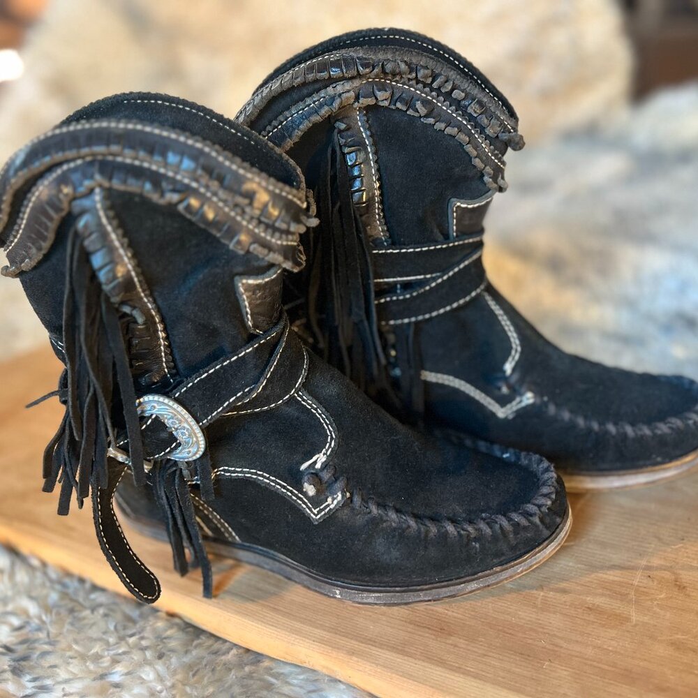 Original El Vaquero Wedge Moccasin Boots
